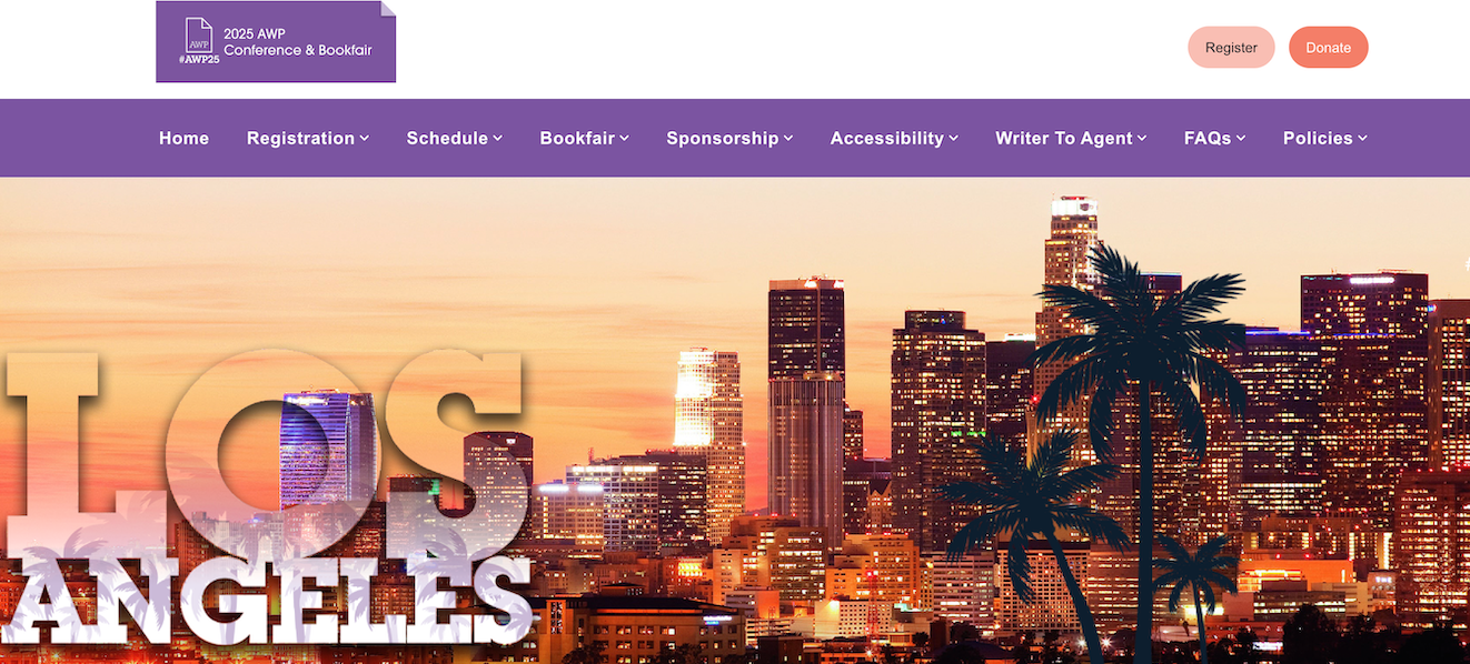 Image of the new conference website.
